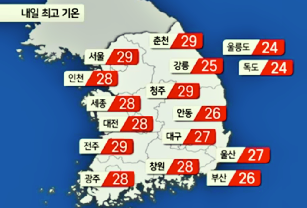 오늘의 날씨 알아보자