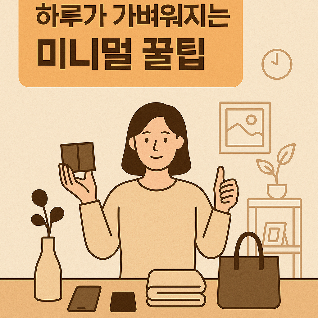 하루가 가벼워지는 미니멀 꿀팁 정리