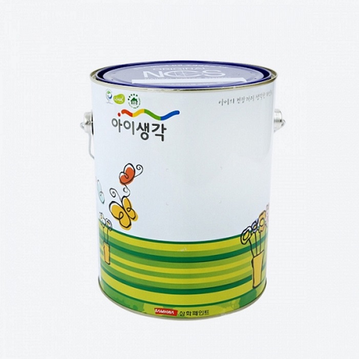 삼화 페인트 아이 생각 친환경 수성 내부 프로 4L + 도구 세트