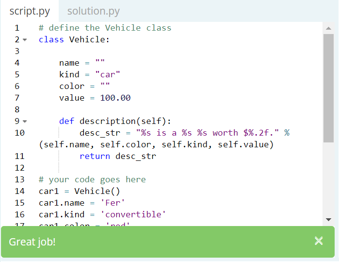  Python Training Day 6. Classes and Objects