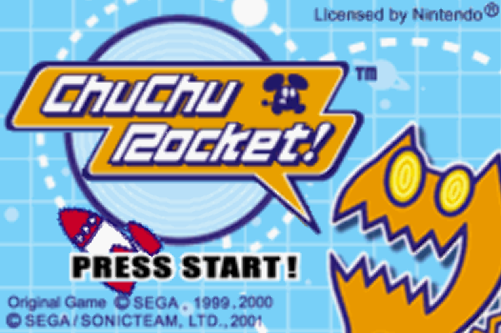  세가 (SEGA) - 츄츄 로켓! 북미판 Chu Chu Rocket! USA (게임보이 어드벤스 - GBA - 롬파일 다운로드)