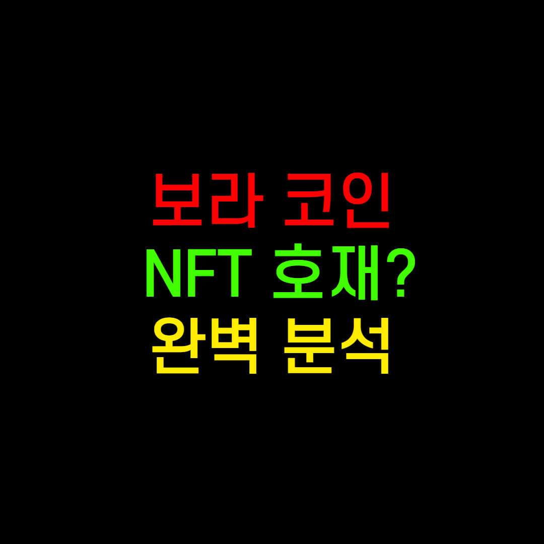  보라 코인 OO 호재 때문에 계속 오름.