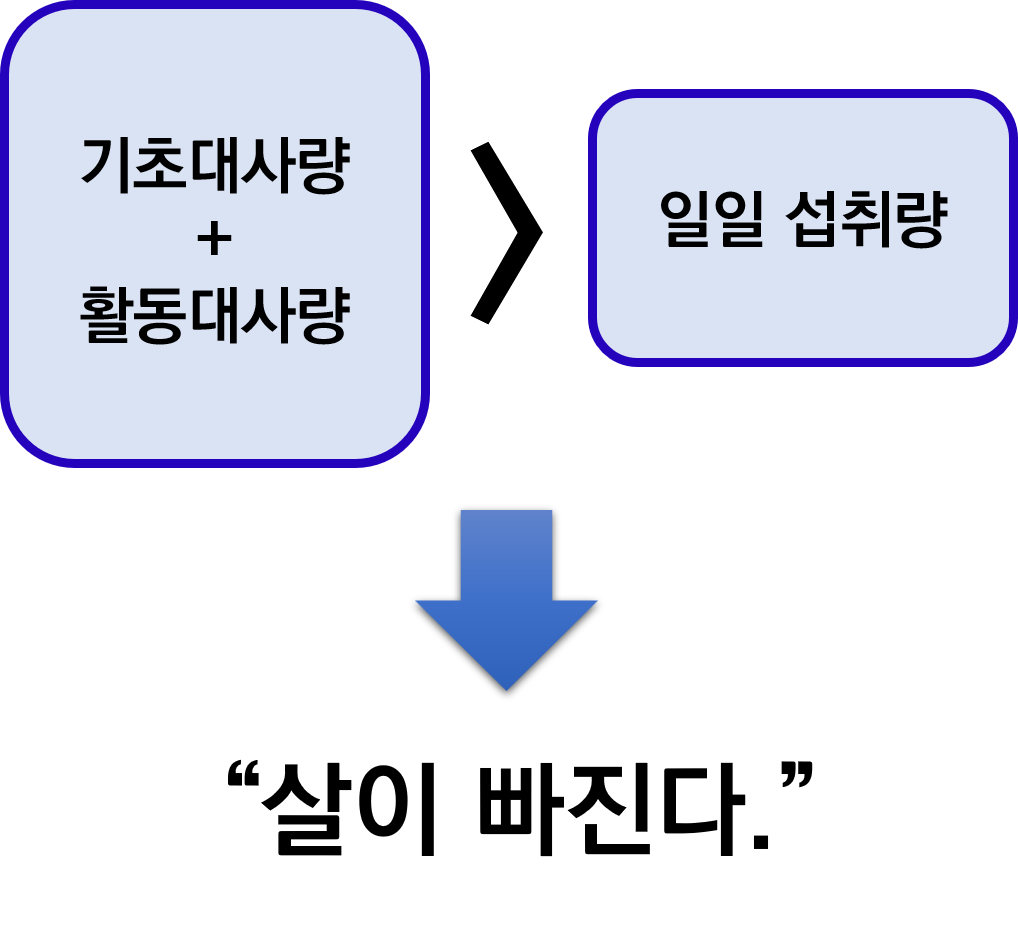 일일섭취량이 작을 경우