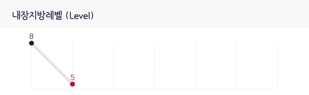 인바디 내장지방레벨 변화