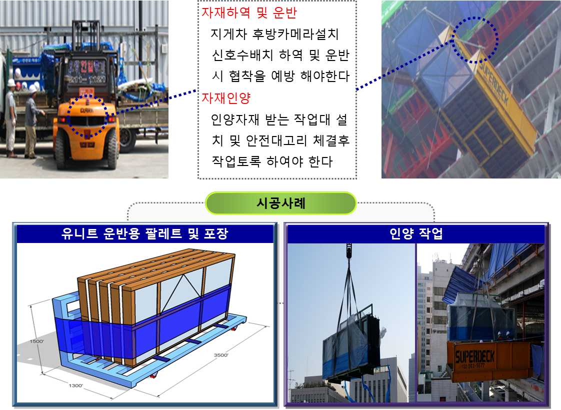 커튼월 UNIT 작업 OPS