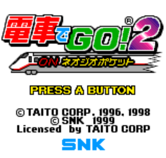  NGPC - Densha de Go! 2 on Neo Geo Pocket (네오지오 포켓 컬러 / ネオジオポケットカラー 게임 롬파일 다운로드)