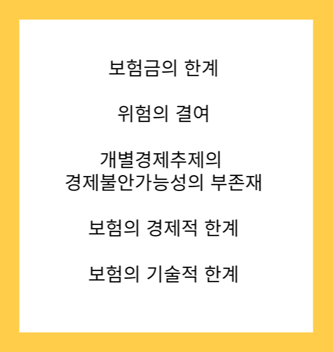 보험의 한계