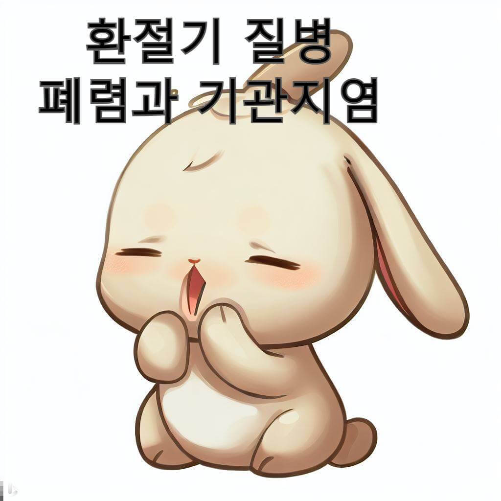  환절기 어린이들과 노인들에게 자주 오는 폐렴과 기관지염