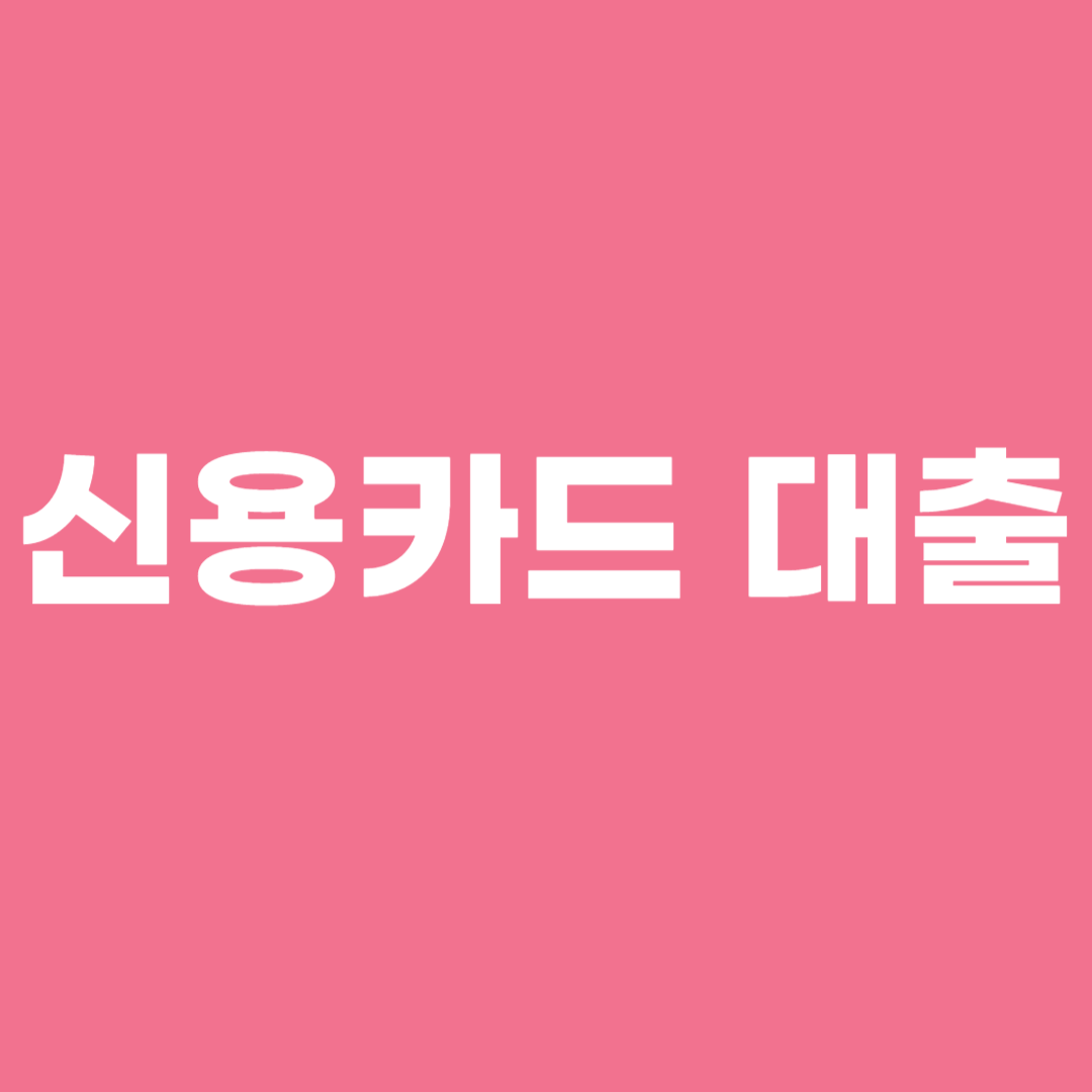 신용카드 대출
