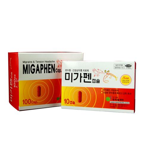  편두통에 쓰이는 진통제 - 미가펜
