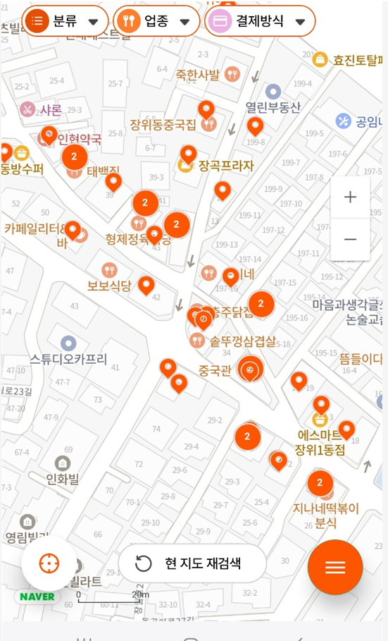 온누리 상품권 사용처 - 집 근처 마트 실시간 찾는 방법