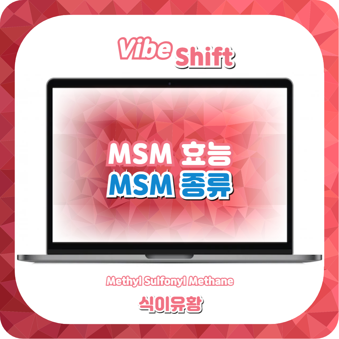  MSM 효능 및 영양제 종류 (+면역력 높이는 엠에스엠 영양제 추천)