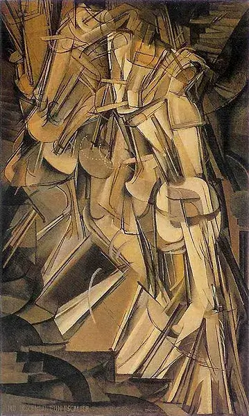 계단을 내려오는 누드 1912&#44; 마르셀 뒤샹