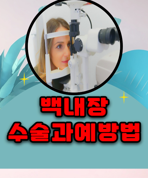 시력 약화 백내장 눈앞이 흐려지고 안개낀것처럼 보인다면 바로 병원에 가야해요