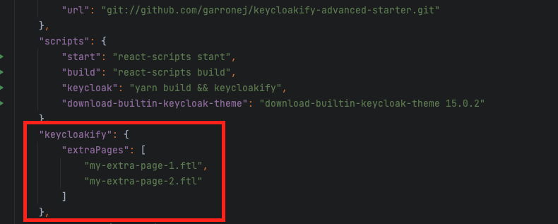 Keycloak keycloakify package.json 작업