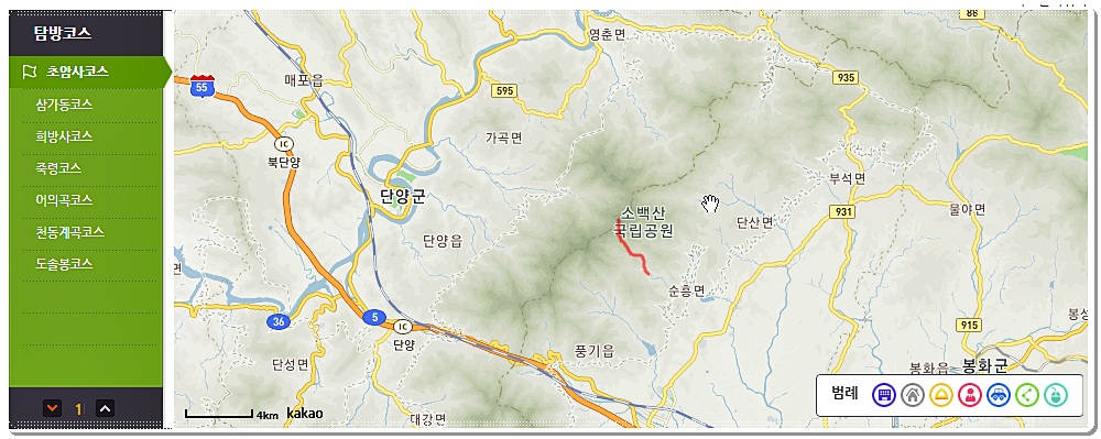  소백산 등산코스 소요시간 및 난이도