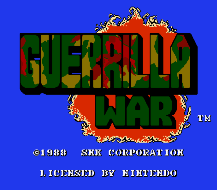  NES ROMS - Guerrilla War (EUROPE / 유럽판 롬파일 다운로드)