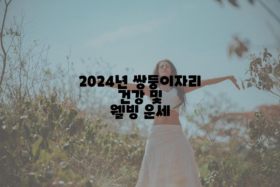 2024년 쌍둥이자리 건강 및 웰빙 운세