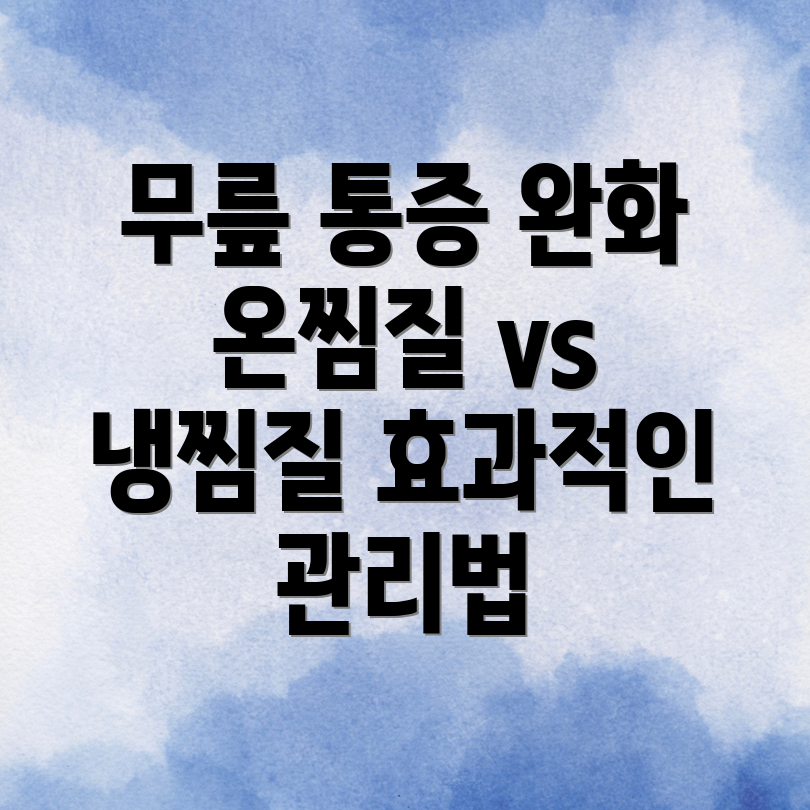 무릎관절 염증