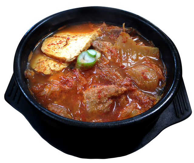 뚝배기 김치찌개 사진