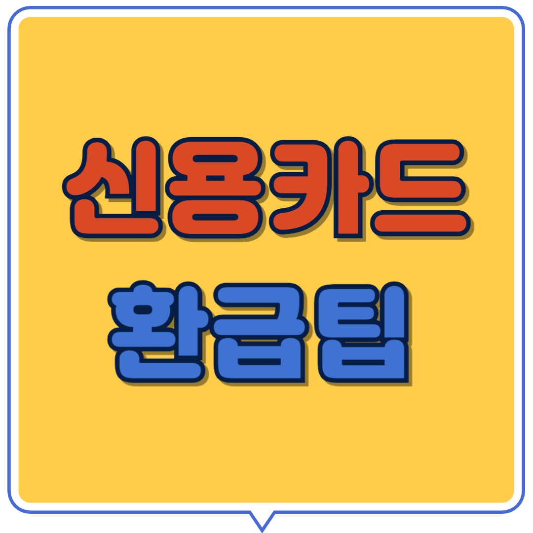 신용카드 환급팁