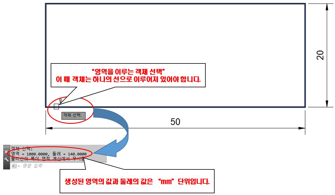  오토캐드에서 면적을 구하고 싶다면 명령어 AREA를 써보자!