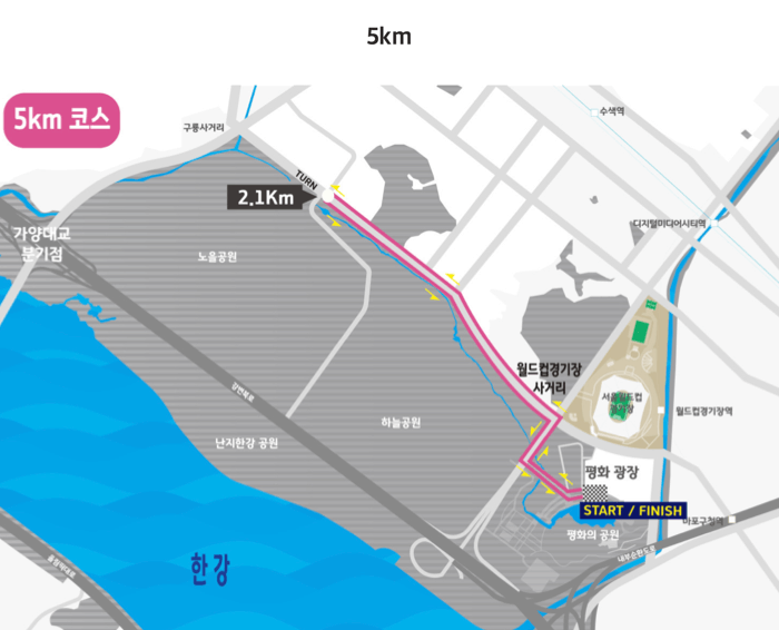 2023년 여자 마라톤 5km 마라톤 코스 자세히 알아보기