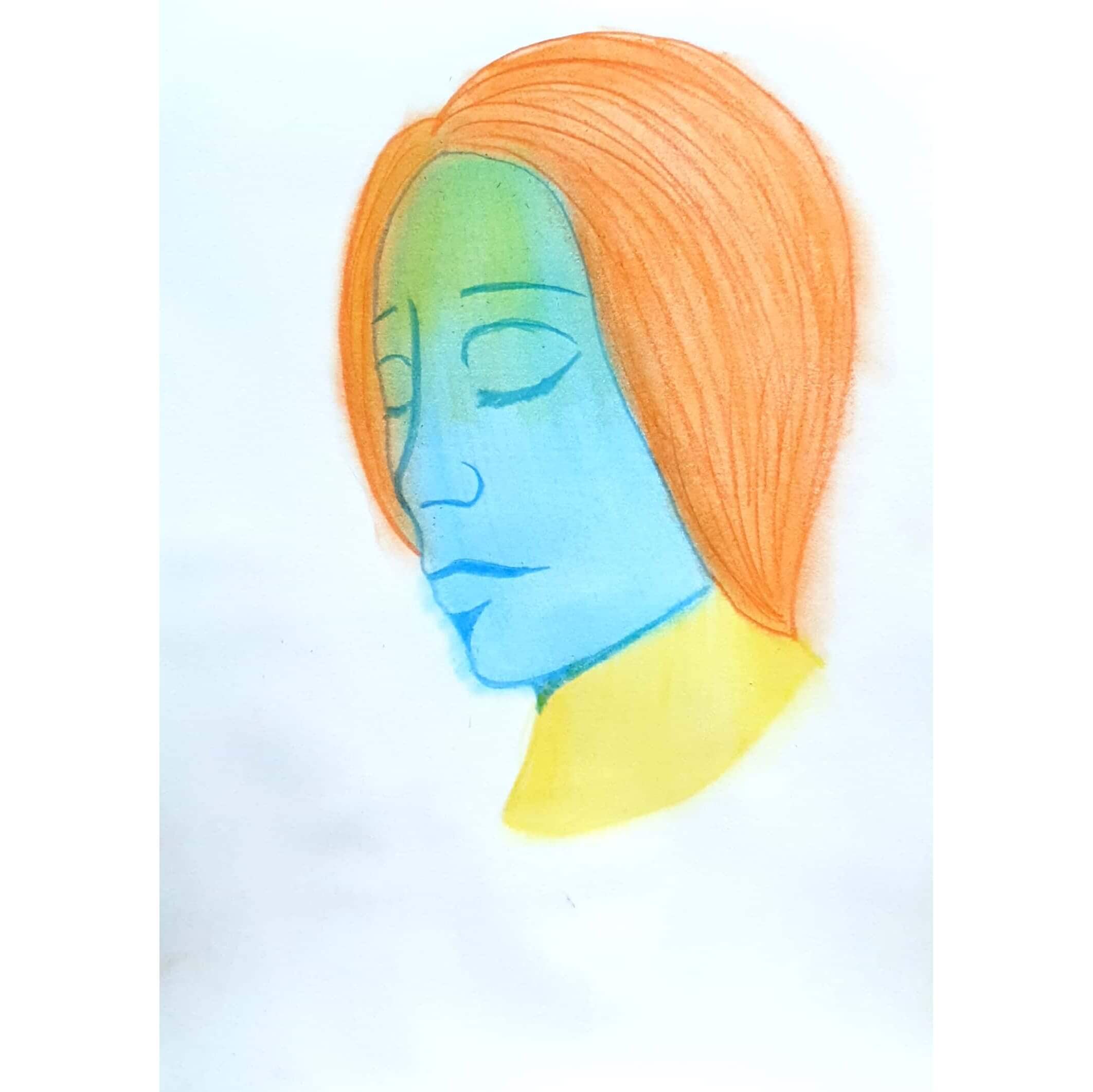  Pray 기도 / 일러스트레이션 그림 드로잉 / 인물화 그리기