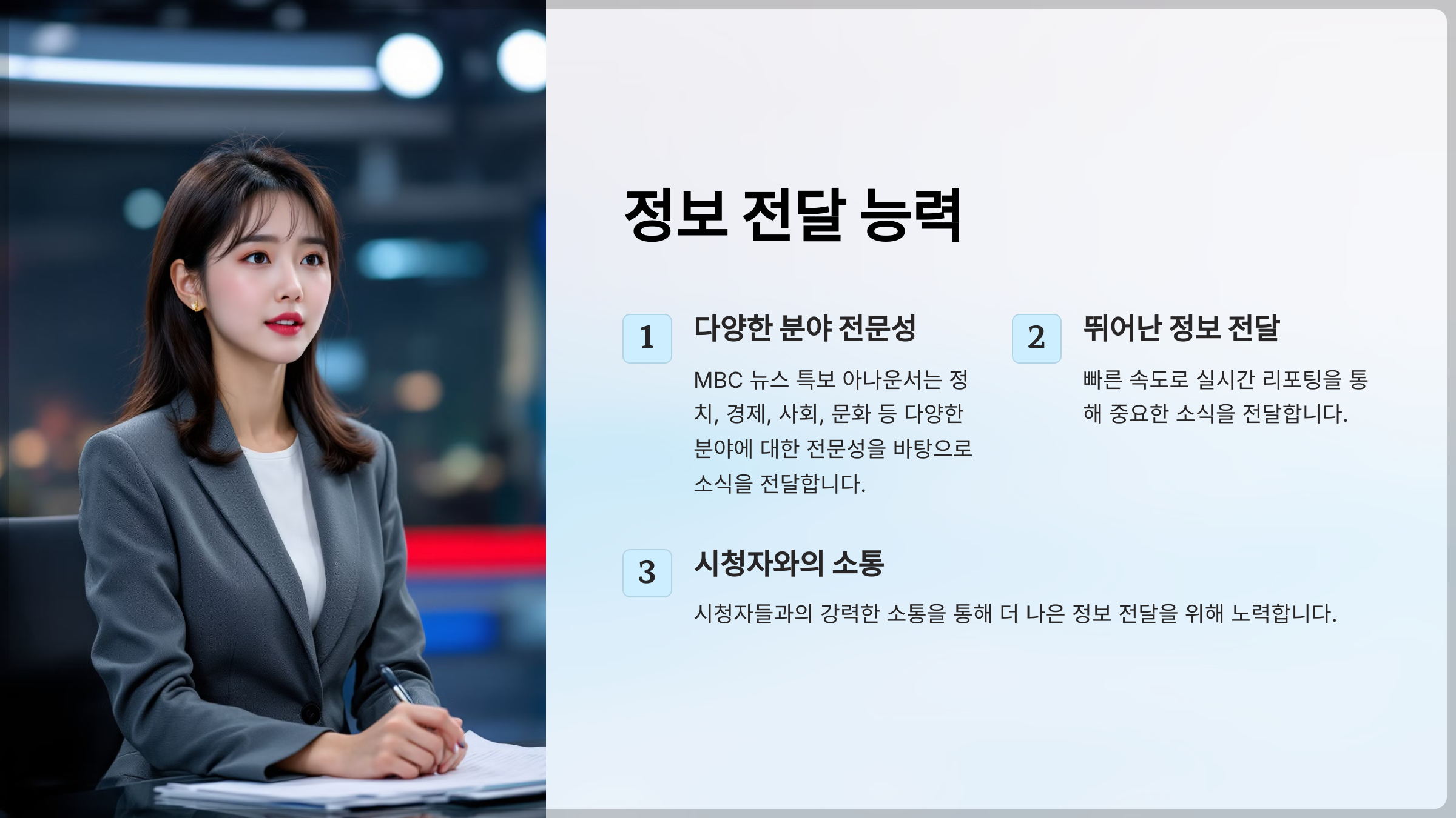MBC 뉴스 특보 아나운서: 핵심 정보 공개