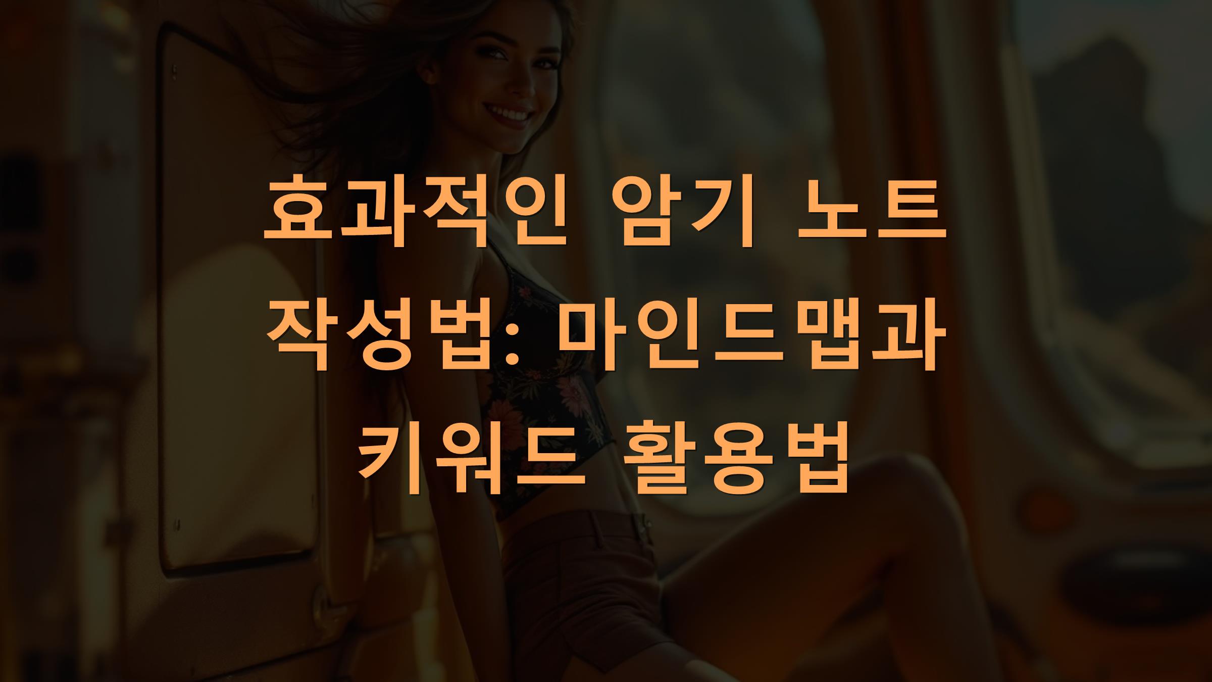 효과적인 암기 노트 작성법: 마인드맵과 키워드 활용법