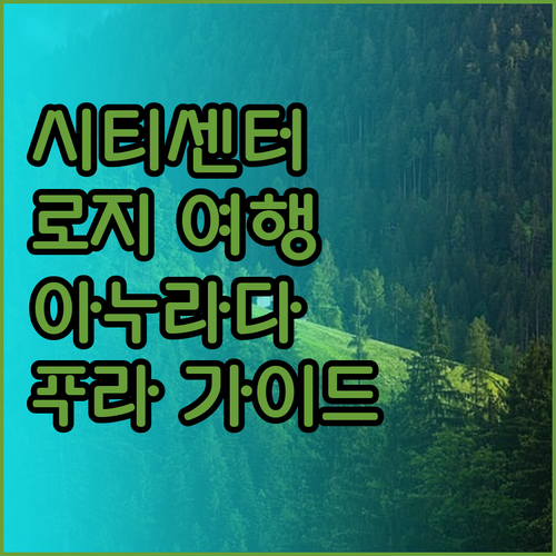 시티 센터 로지에서의 아누라다푸라 여