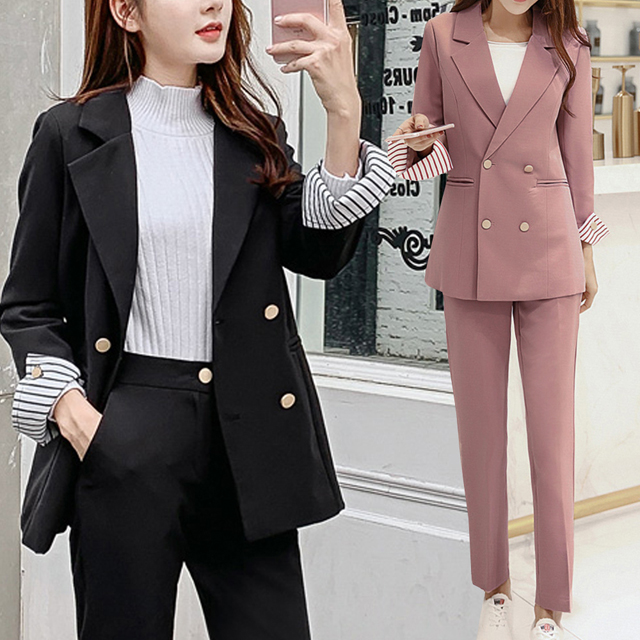여성 자켓 정장세트 팬츠 투피스