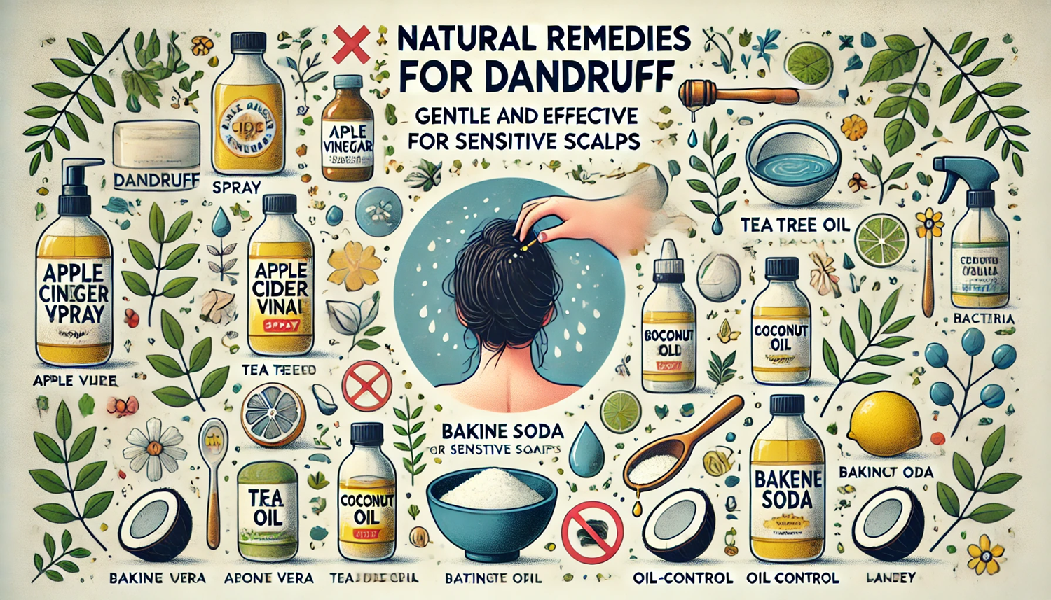 비듬에 효과적인 자연 요법