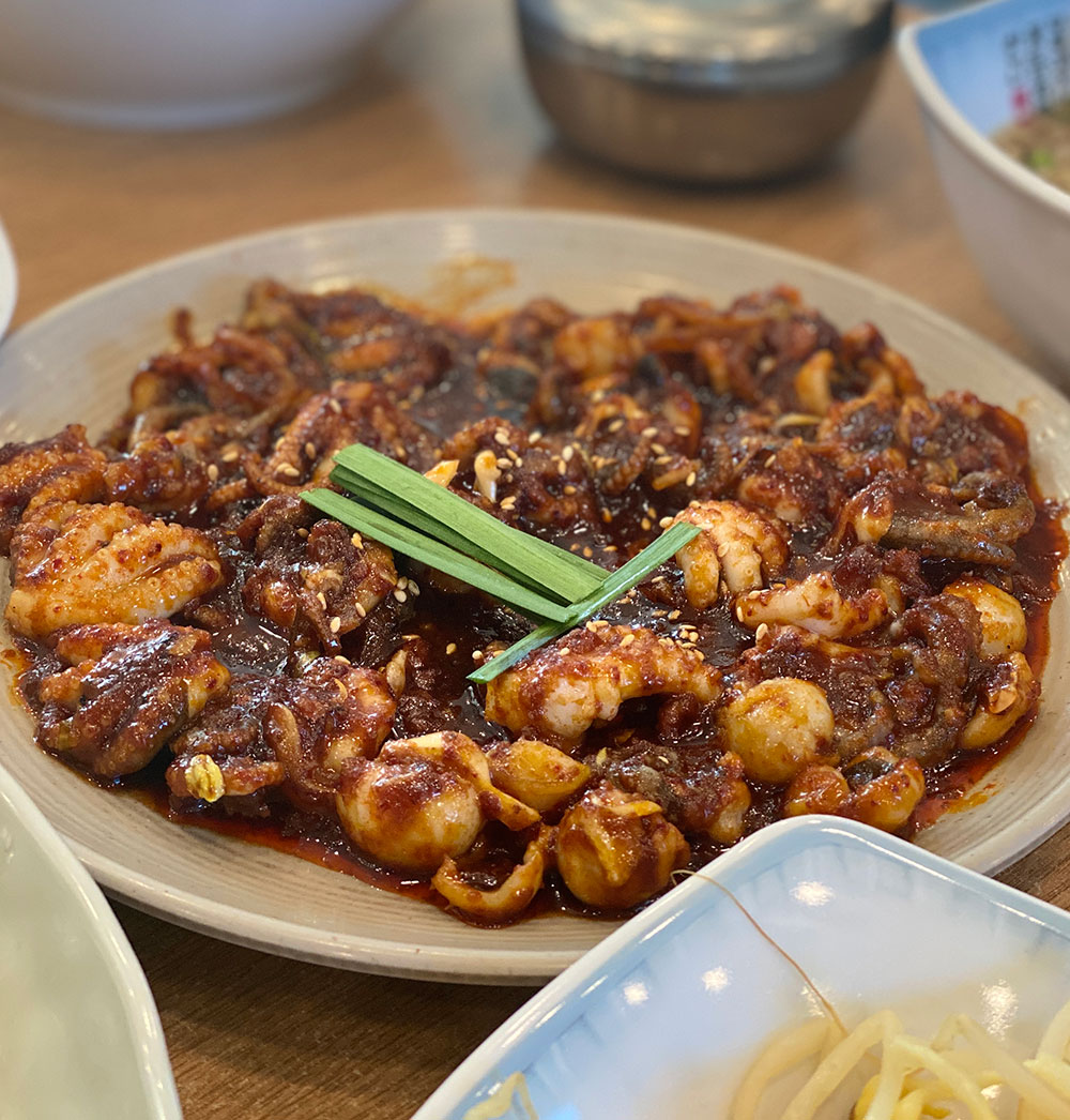  안동 맛집 정하동 만복이 쭈꾸미 추천, 매콤한양념 쭈꾸미볶음