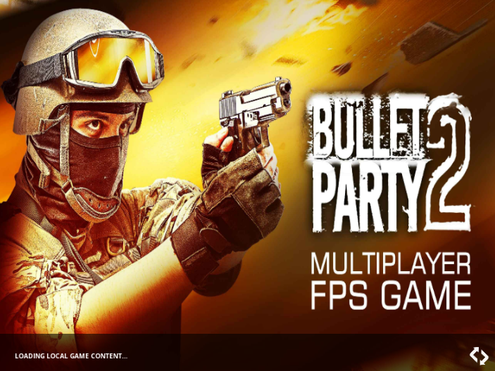 FPS 1인용 총 게임 BULLET PARTY 총으로 조준하는 장면