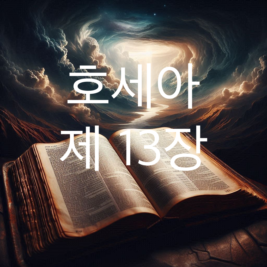 호세아 13장 바알로 말미암아 범죄한 에브라임