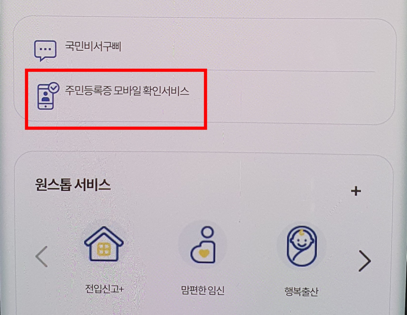 주민등록증-모바일-확인서비스-선택