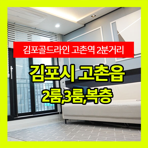  경기도 김포시 고촌읍 신곡리 고촌역 2룸,3룸,복층 신축빌라 강추!!