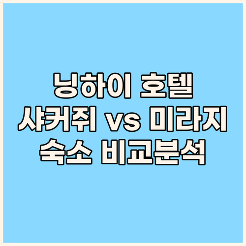 닝하이 여행 최고의 선택은? 샤커쥐 