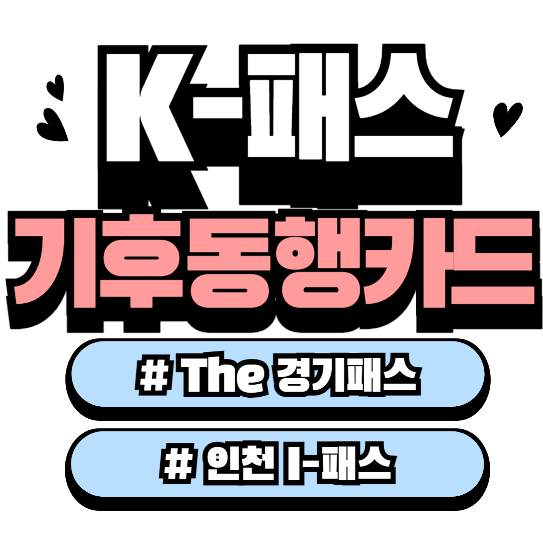 K-패스-기후동행카드-The경기패스-인천I-패스-비교
