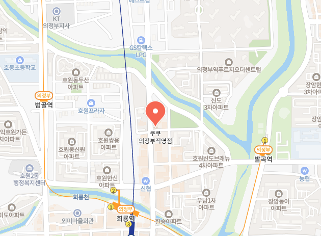 쿠쿠 의정부직영점 위치 이미지