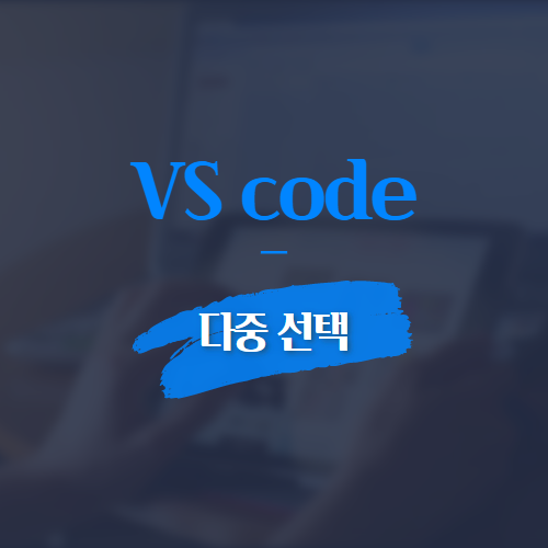 VS code 다중 선택