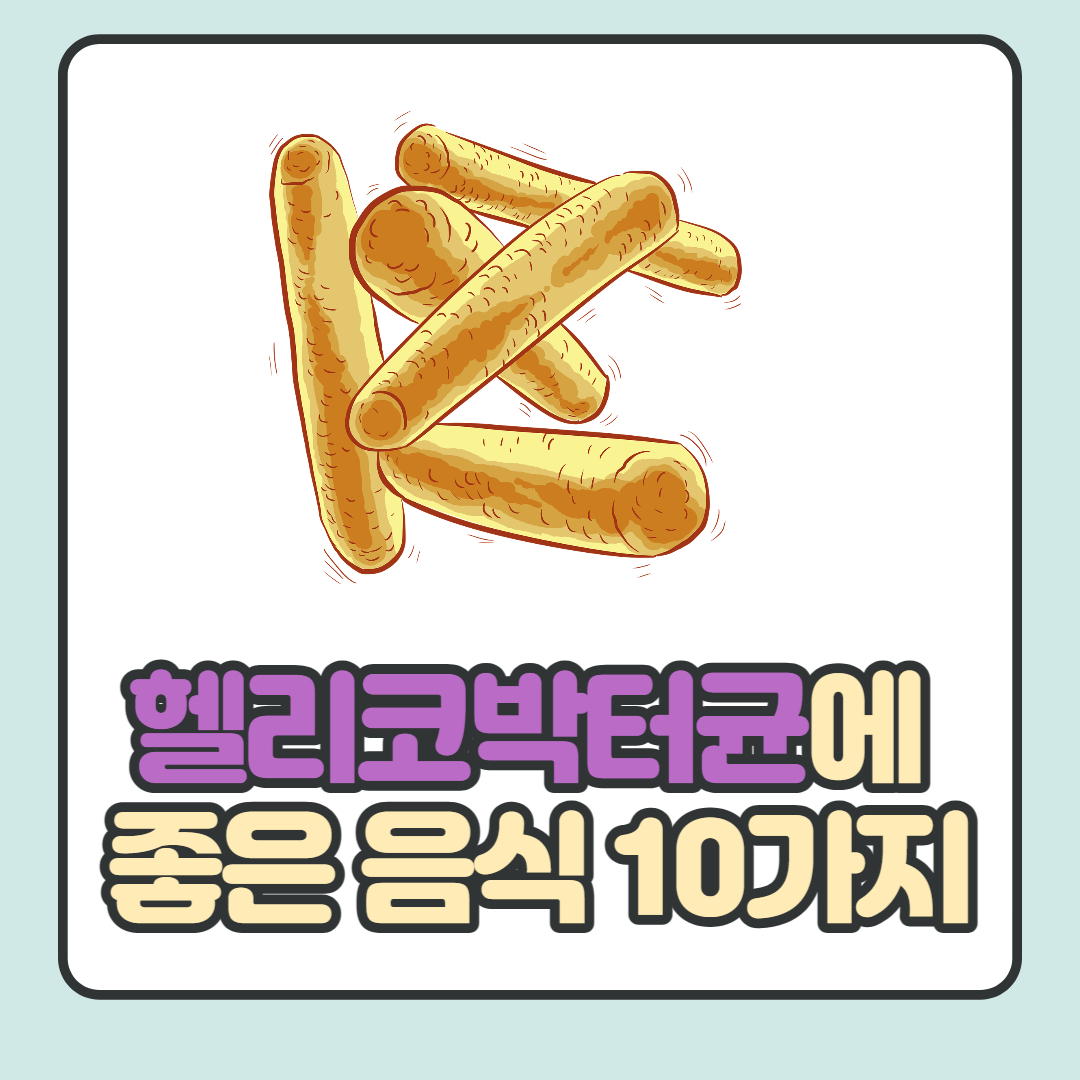  헬리코박터균에 좋은 음식 10가지 총 정리