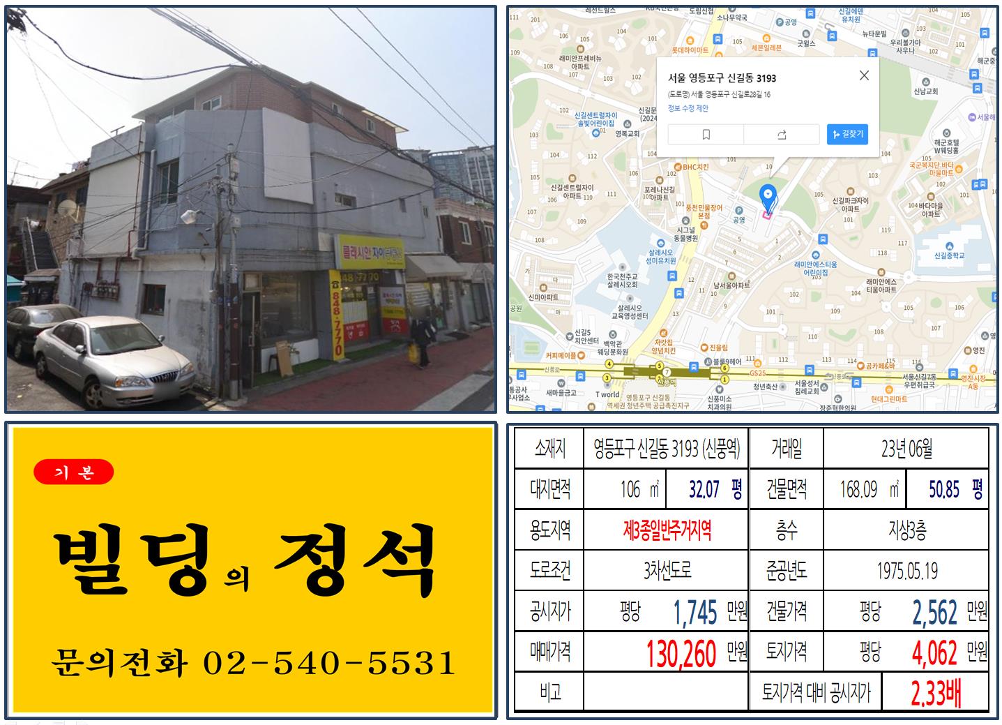 영등포구 신길동 3193번지