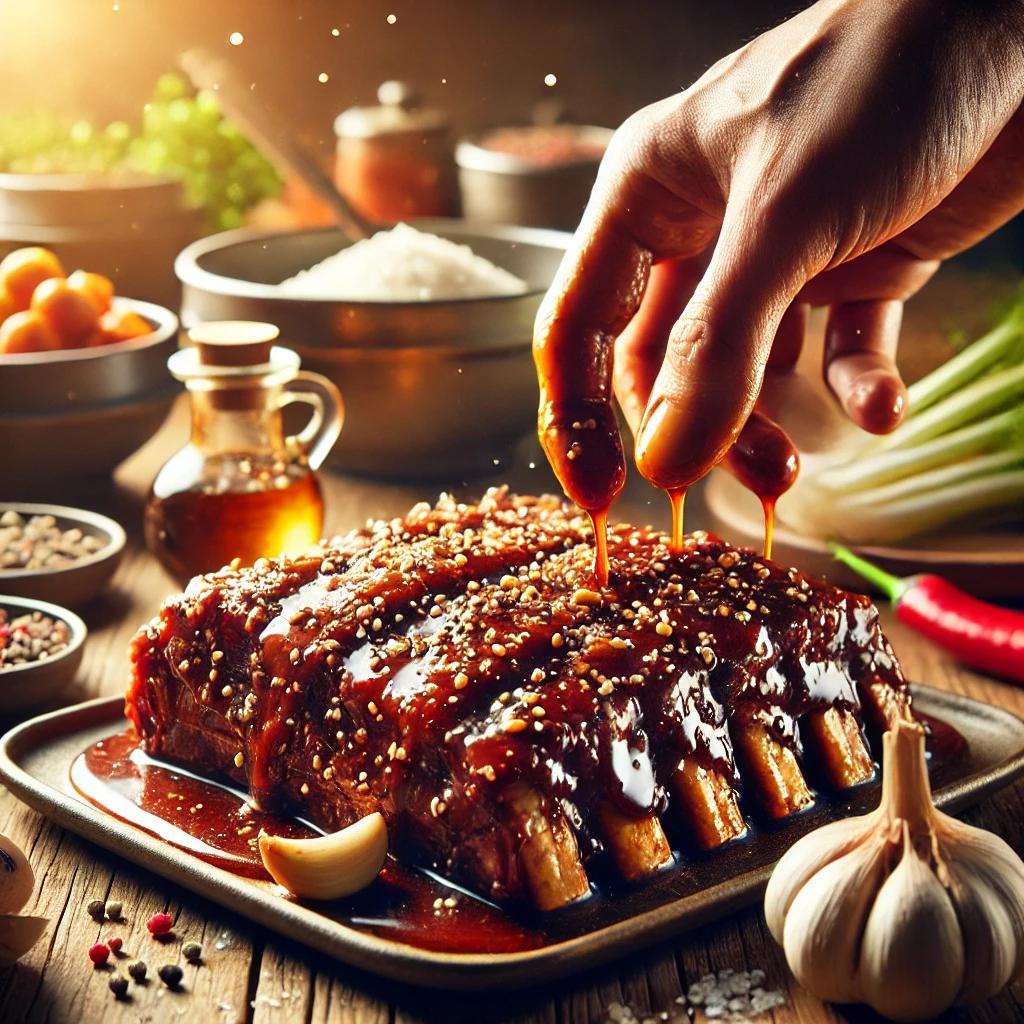 LA갈비 재우기