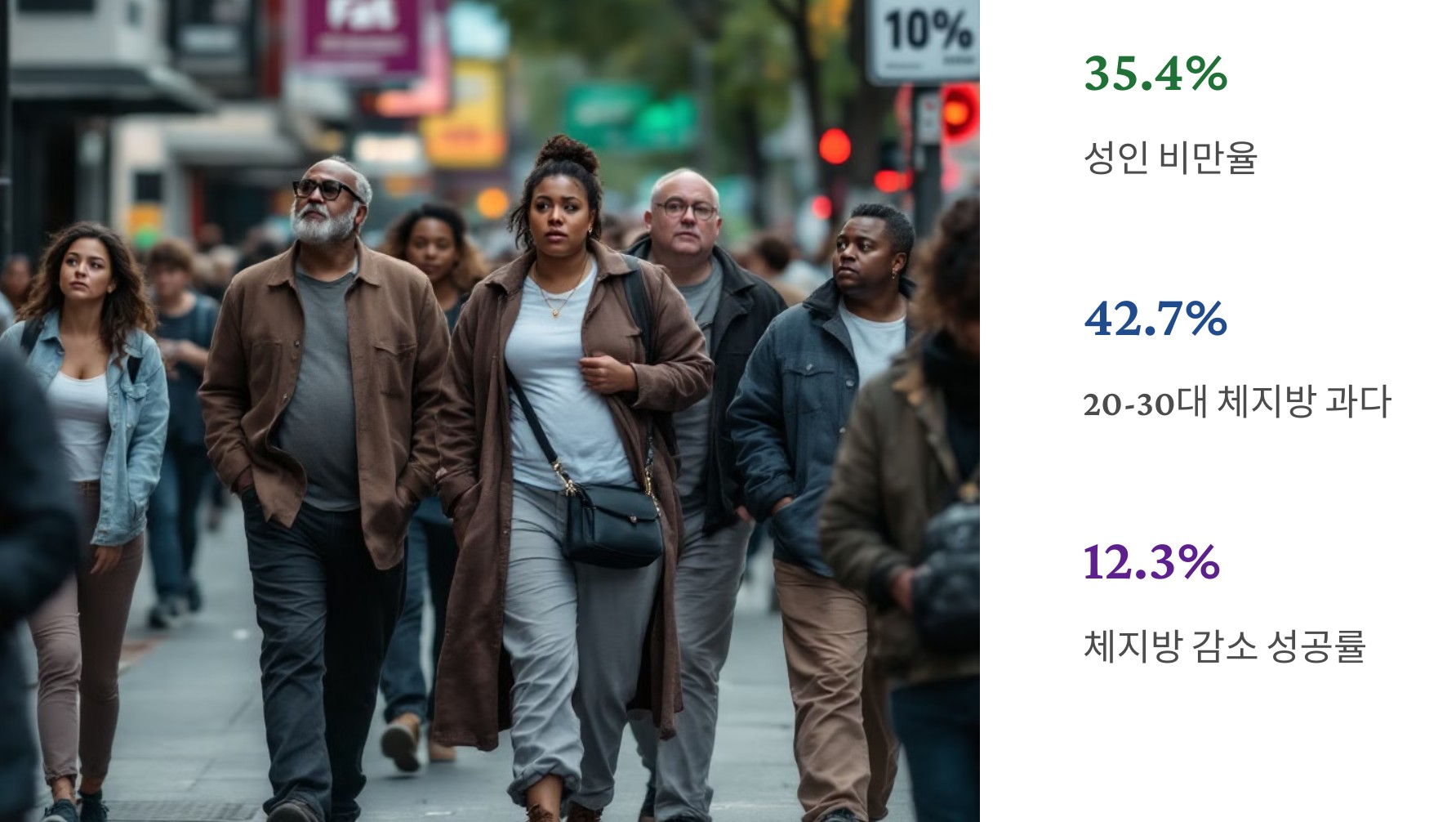 현대인의 건강 위기: 체지방 관리의 중요성-▶ 2023년 건강보험공단 충격적인 통계