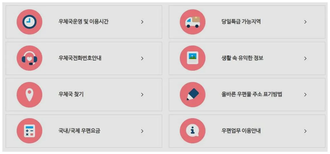 우체국 영업시간