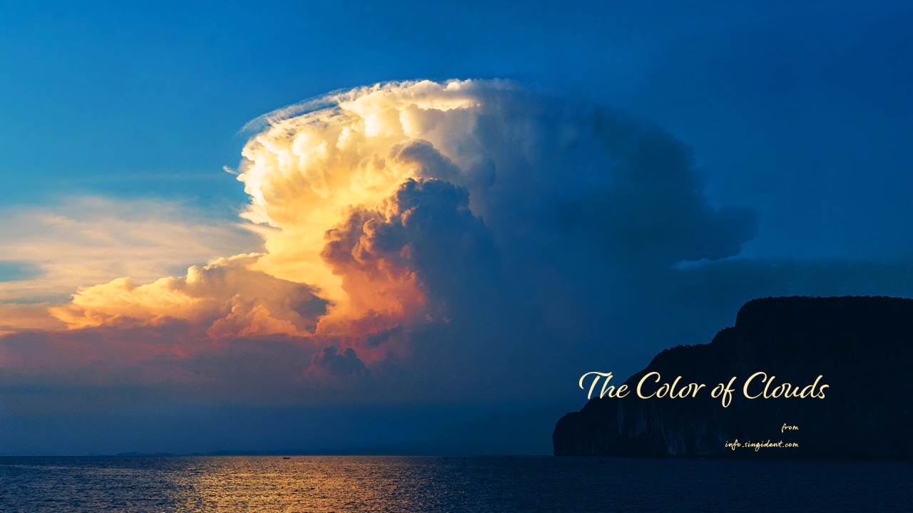 07 바다 위의 적란운 C - The Color of Clouds 구름배경화면