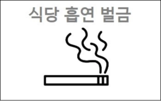 식당 흡연 벌금