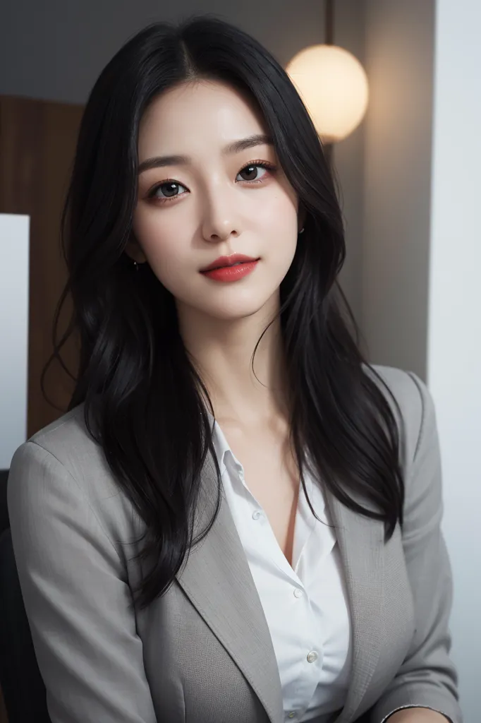 AI 실사 오피스 정장 비서 룩북 정장 컨셉